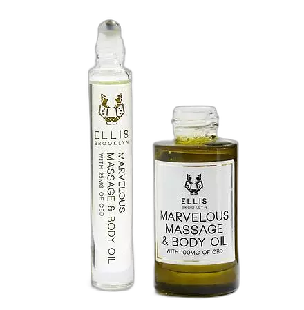 Ellis Brooklyn Marvelous CBD Massage & Body Oil
