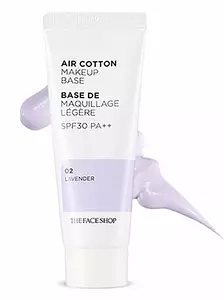 The Face Shop Air Cotton Makeup Base SPF 30 PA++ 02 Lavender