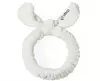 Elancee Animal Face Wash Headband Bow - White