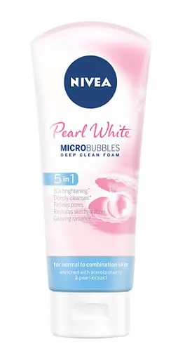 Nivea Pearl White Microbubbles Deep Clean Foam