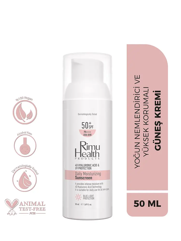 Rimu Health Products 4D Hyaluronic Acid & UV Protection Daily Moisturizing Sunscreen