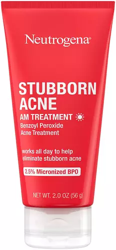 Neutrogena Stubborn Acne AM Face Treatment with 2.5% Micronized Benzoyl Peroxide Acne Medicine