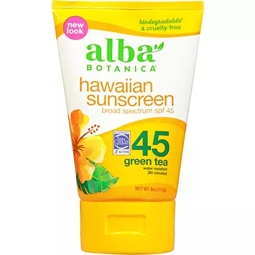 Alba Botanical Alba Botanica Hawaiian Sunscreen Green Tea SPF 45