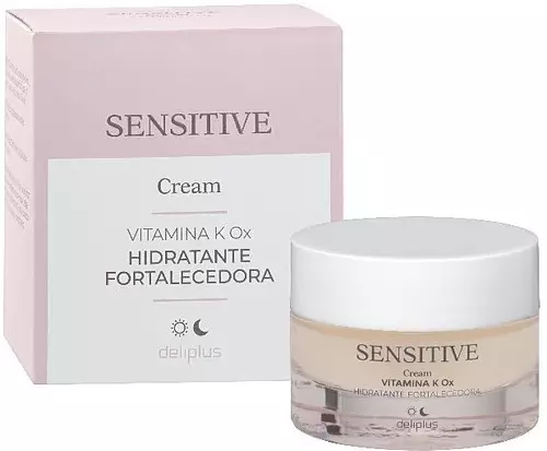 Deliplus Sensitive Cream Hidratante Fortalecedora (Sensitive Strengthening Moisturizing Face Cream)