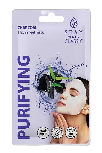 Stay Well Classic Mask Purifying Charcoal