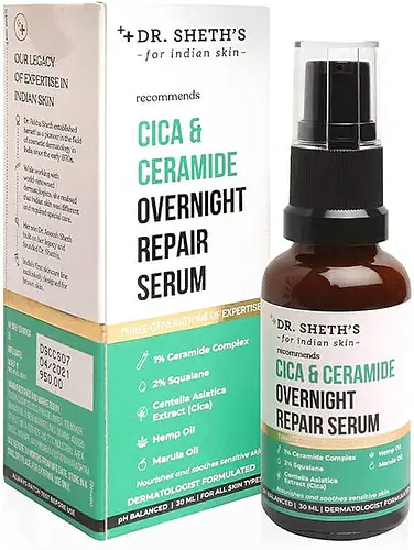Dr. Sheth's Cica & Ceramide Overnight Repair Serum