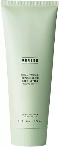 Versed Total Package Replenishing Body Lotion Broad Spectrum Mineral Sunscreen SPF 30