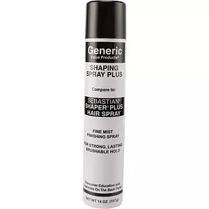 Generic Value Products Shaping Spray Plus Hair Spray Compare to Sebastian Shaper Plus Hair Spray