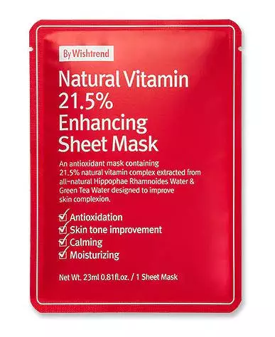 By WishTrend Natural Vitamin 21.5 Enhancing Sheet Mask
