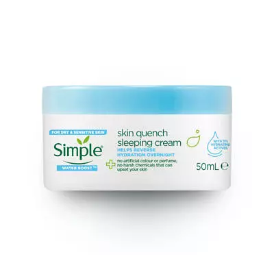 Simple Skincare Water Boost Skin Quench Sleeping Cream