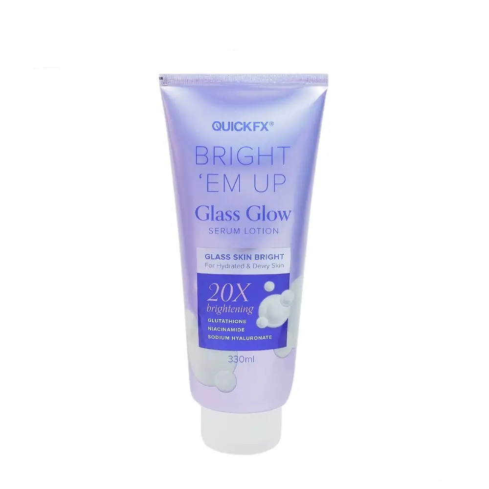 Quickfx Bright Em Up Glass Skin Bright Serum Lotion