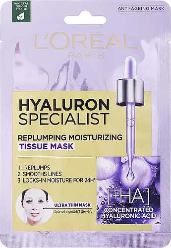L'Oreal Hyaluron Specialist Replumping Moisturizing Tissue Mask