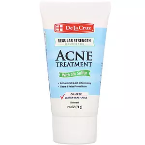 De La Cruz 5% Sulfur Ointment Regular Strength Acne Treatment for Sensitive Skin