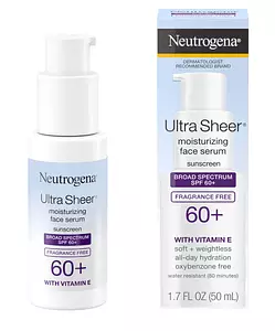 Neutrogena Ultra Sheer® Oil-Free Face Serum With Vitamin E SPF 60+