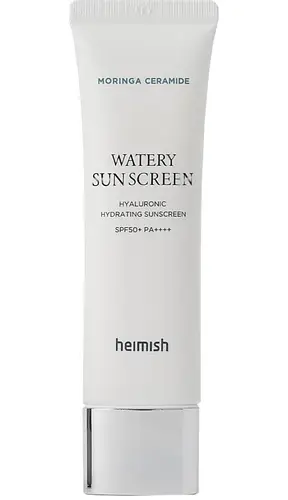 heimish Moringa Ceramide Hyaluronic Hydrating Watery Sunscreen SPF 50+