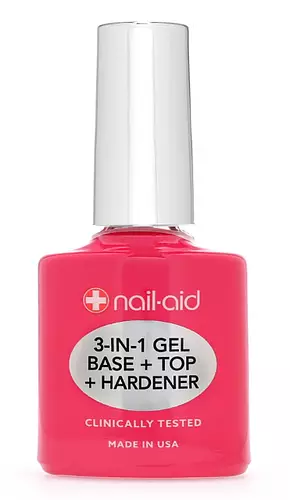 Nail-Aid 3-in-1 Gel Base + Top Coat + Hardener