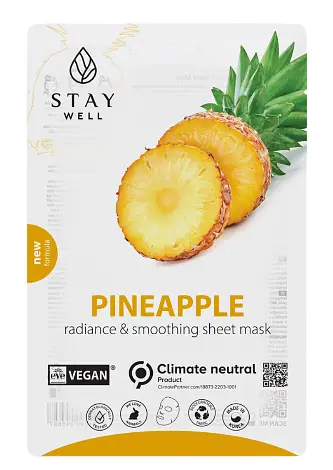 Stay Well Climate Neutral Face Mask Pineapple