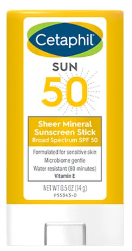 Cetaphil Sheer Mineral Sunscreen Stick Broad Spectrum SPF 50