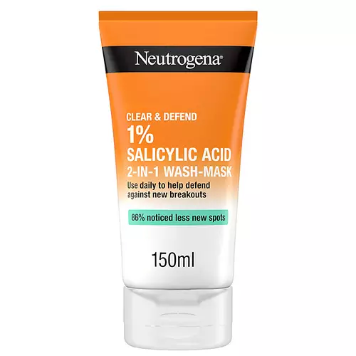 Neutrogena Clear & Defend 1% Salicylic Acid 2-In-1 Wash Mask Sweden