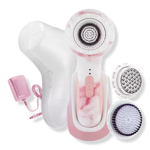 Michael Todd Beauty Soniclear Elite Patented Antimicrobial Face & Body Sonic Cleansing Brush Rose Gold Marble