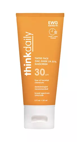 ThinkSport Everyday Face Sunscreen SPF 30 - Naturally Tinted