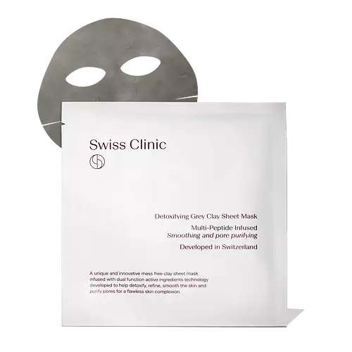 Swiss Clinic Clay Sheet Mask Detoxifying Grey Clay