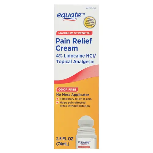 Equate Maximum Strength Lidocaine Pain Relief Cream