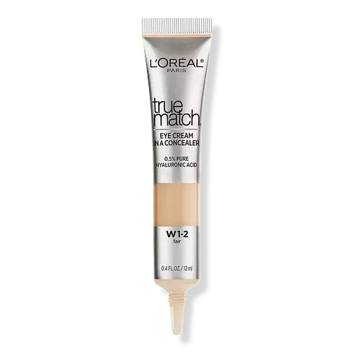 L'Oreal True Match Eye Cream in a Concealer 0.5% Hyaluronic Acid Fair W1-2
