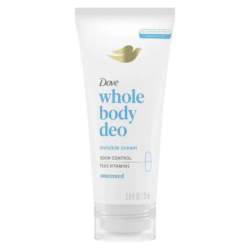 Dove Whole Body Deodorant Invisible Cream Unscented