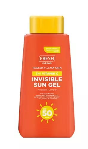 Fresh Skinlab Tomato Glass Skin 3 In 1 Vitamin C Invisible Sun Gel SPF 50