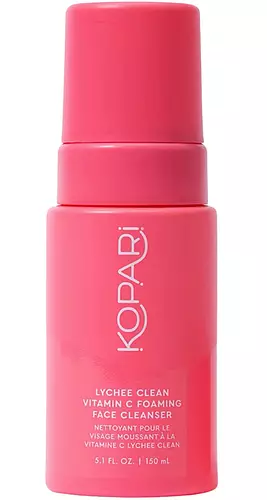 Kopari Lychee Clean Vitamin C Foaming Face Cleanser with Vitamin C, Vitamin B5, & Allantoin