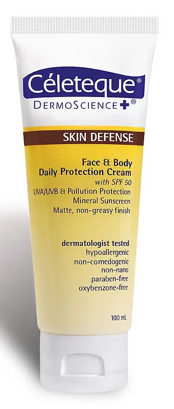 Celeteque Skin Defense Face and Body Daily Protection Cream SPF 50