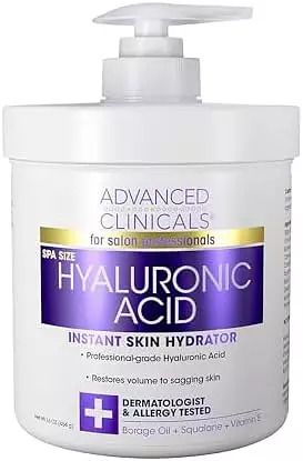 Advanced Clinicals Hyaluronic Acid Anti-Aging Body Cream