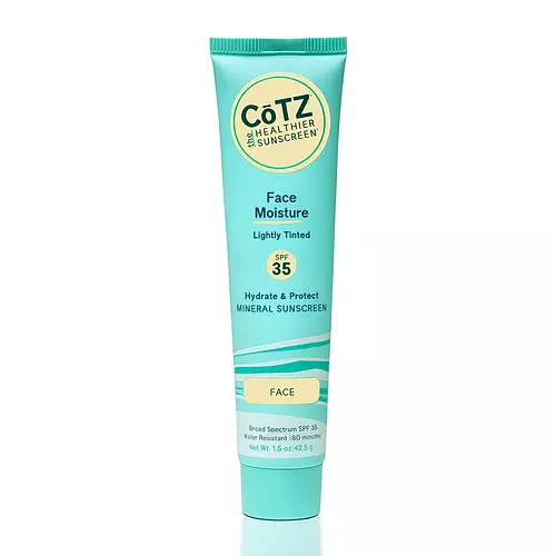 Cotz Skincare Face Moisture SPF35 Lightly Tinted Sunscreen