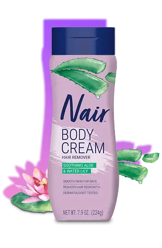 Nair Body Cream Hair Remover Soothing Aloe and Water Lily