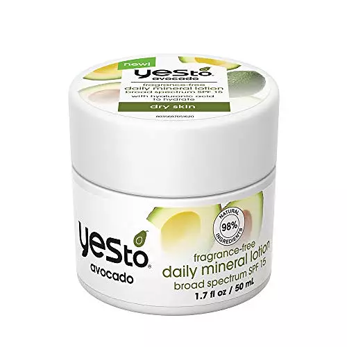 Yes To Avocado Fragrance Free Daily Mineral Lotion SPF 15