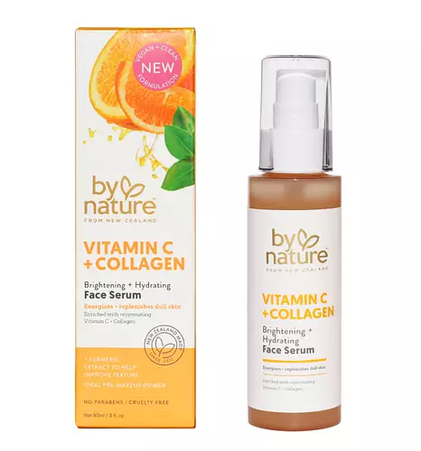 By Nature Brightening Face Serum with Vitamin C + Collagen