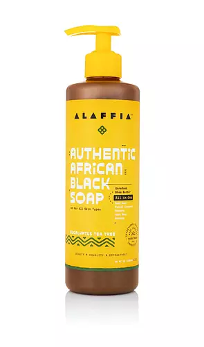 Alaffia Authentic African Black Soap All-In-One Eucalyptus Tea Tree