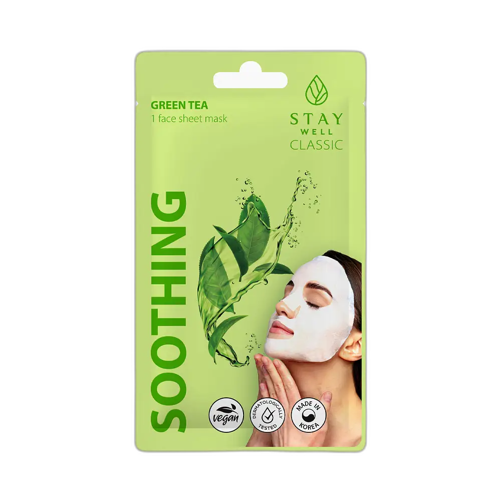Stay Well Classic Mask Soothing Green Tea