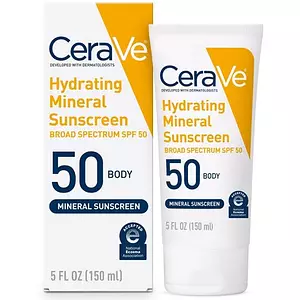 CeraVe Hydrating Mineral Sunscreen SPF 50 Body Lotion