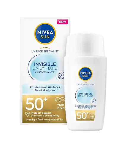 Nivea UV Face Invisible Daily Fluid SPF 50+ Sweden