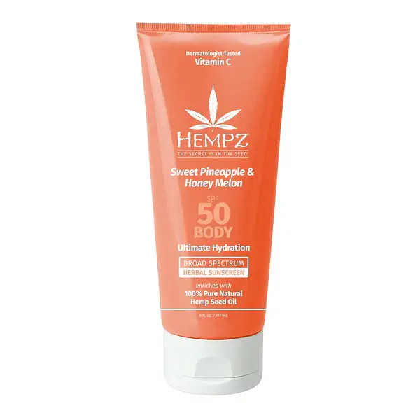Hempz Sweet Pineapple & Honey Melon Herbal Body Moisturizing Sunscreen SPF 50