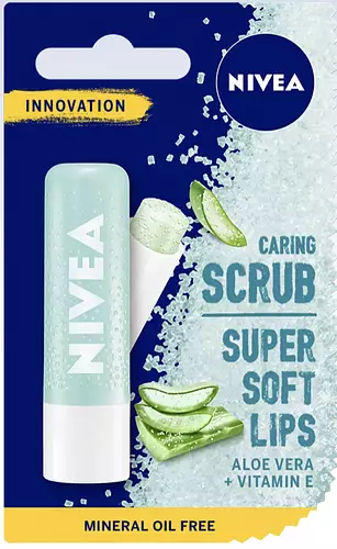 Nivea Aloe Vera + Vitamin E Caring Lip Scrub