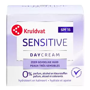 Kruidvat Sensitive SPF 15 Dagcrème Voor De Zeer Gevoelige Huid (SPF 15 Day Cream for Very Sensitive Skin)