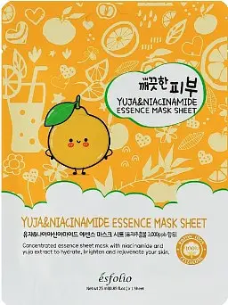 Esfolio Essence Mask Sheet Yuja & Niacinimide