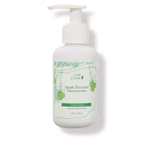 100% Pure 7% Fruit Acids Apple Enzyme Exfoliating Cleanser