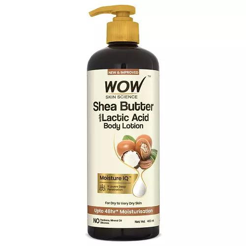 Wow Skin Science Shea Butter and Lactic Acid Body Lotion