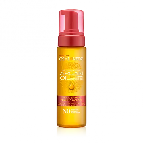 Creme of Nature Argan Oil From Morocco Style & Shine Foaming Mousse