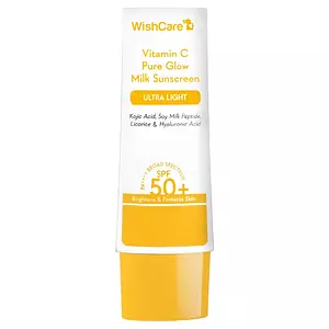 Wishcare 2% Vitamin C Pure Glow Milk Sunscreen SPF 50 PA++++