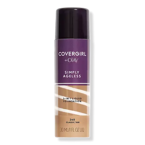 Covergirl + Olay Simply Ageless 3-In-1 Liquid Foundation 260 Classic Tan